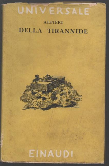 Della Tirannide  - Vittorio Alfieri - copertina