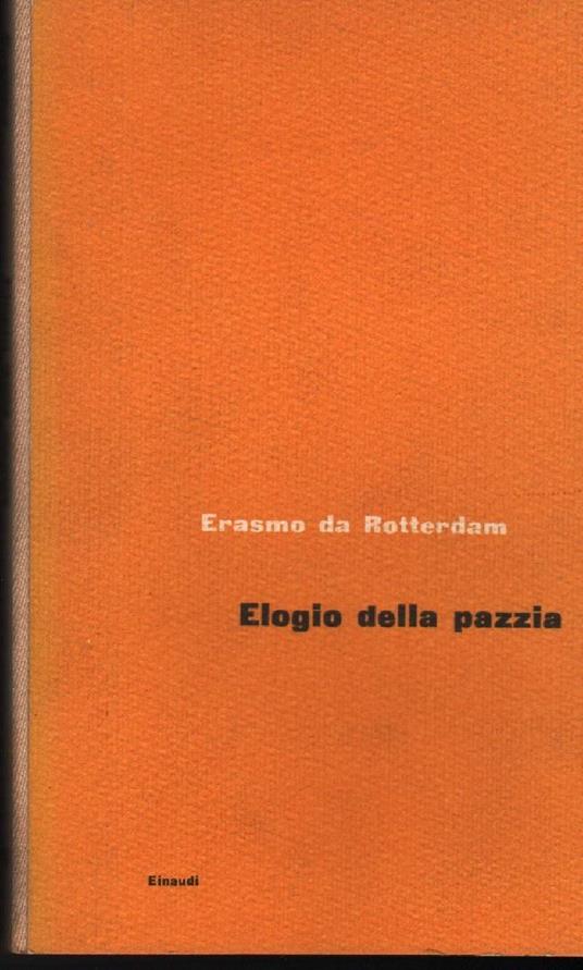 Elogio Della Pazzia  - Erasmo da Rotterdam - copertina