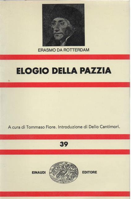 Elogio Della Pazzia  - Erasmo da Rotterdam - copertina