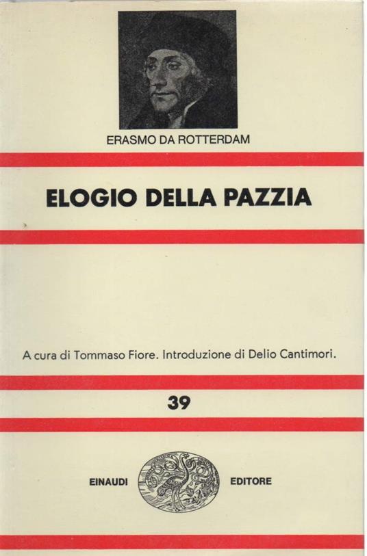 Elogio Della Pazzia  - Erasmo da Rotterdam - copertina