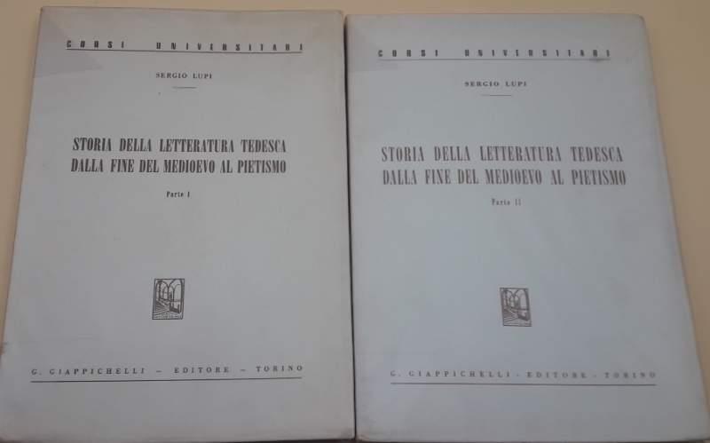 Storia Della Letteratura Tedesca Dalla Fine Del Medioevo Al Pietismo- 2 Voll.