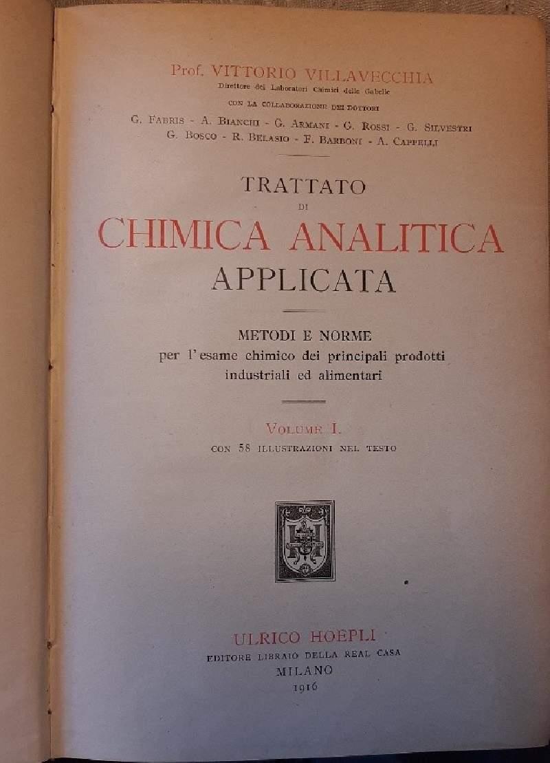 Trattato di Chimica Analitica Applicata -2 Voll.