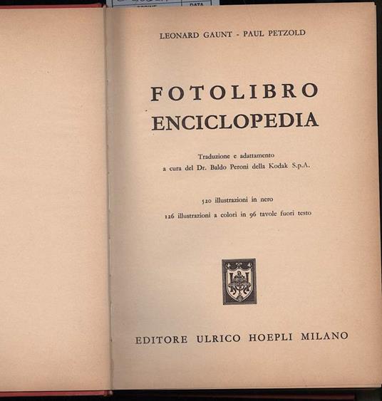Fotolibro Enciclopedia - copertina