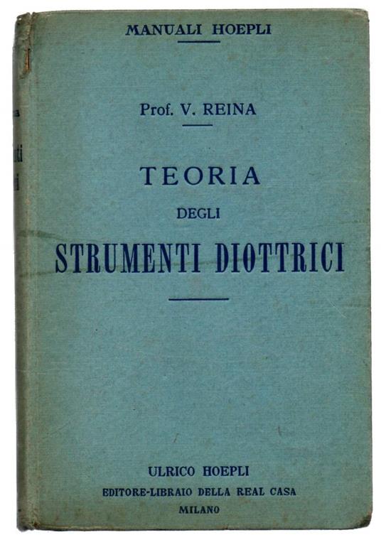 Teoria Degli Strumenti Diottrici - copertina