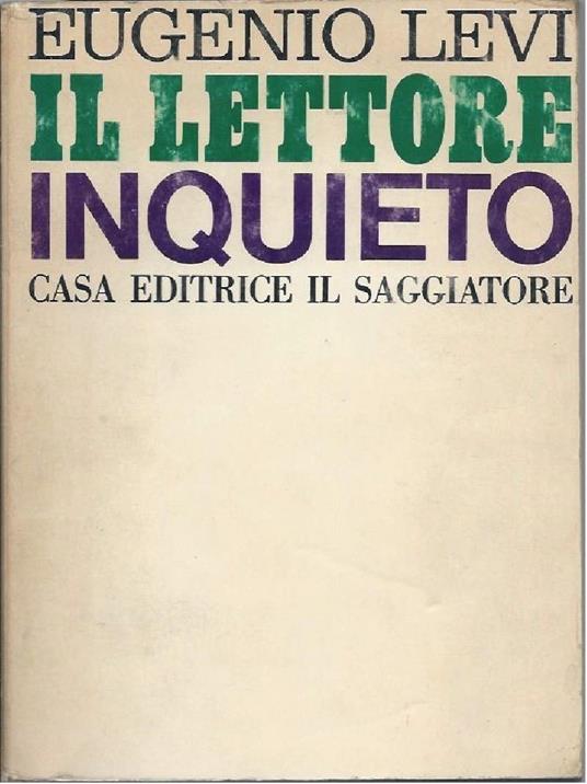 Il Lettore Inquieto - Eugenio Levi - copertina