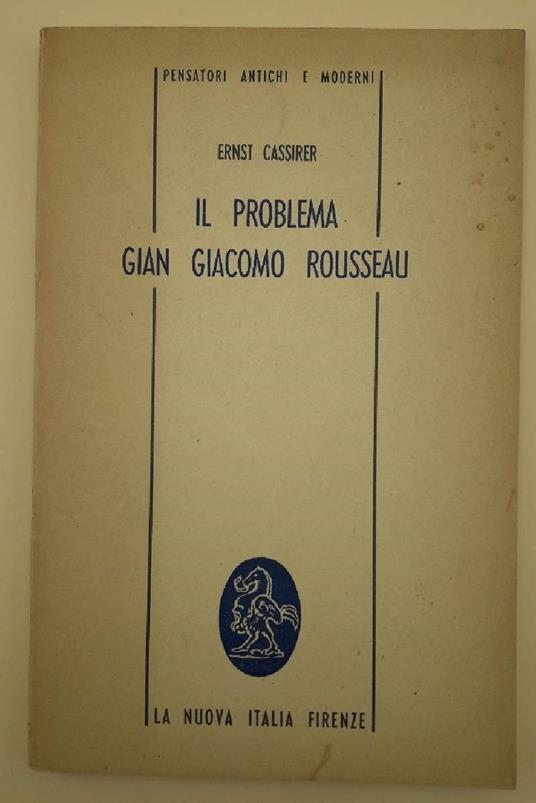 Il Problema Gian Giacomo Russeau - copertina