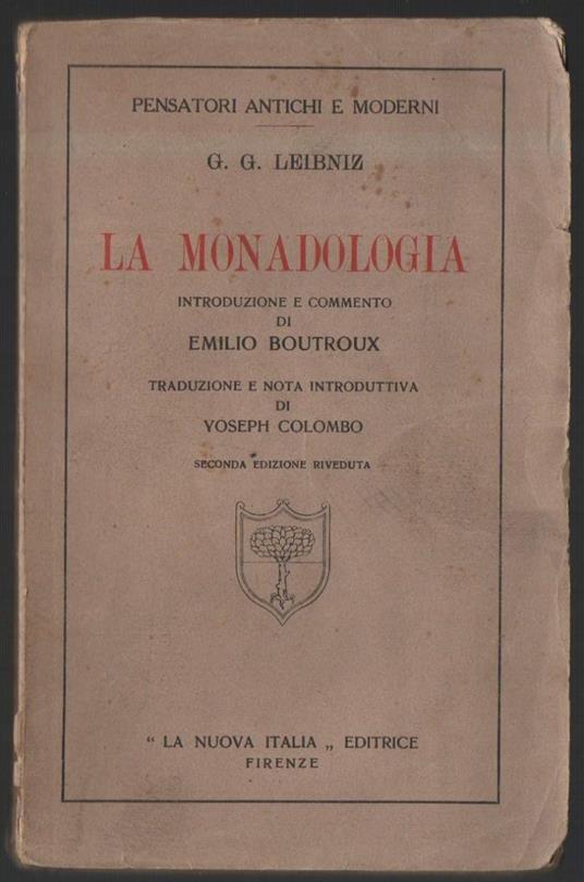 La Monadologia  - copertina