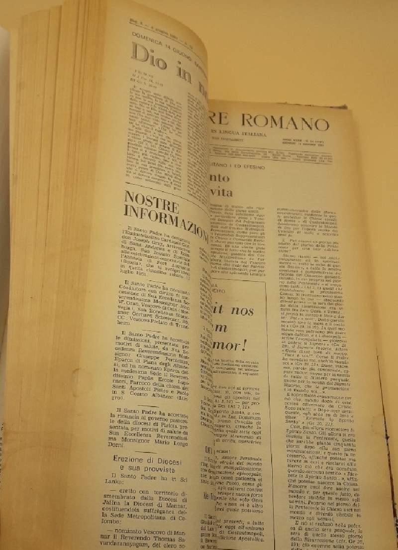 L' osservatore Romano-annata Completa 1981