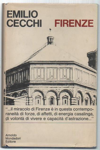 Firenze  - Emilio Cecchi - copertina