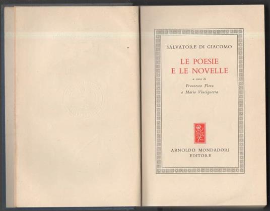 Opere  - Salvatore Di Giacomo - copertina