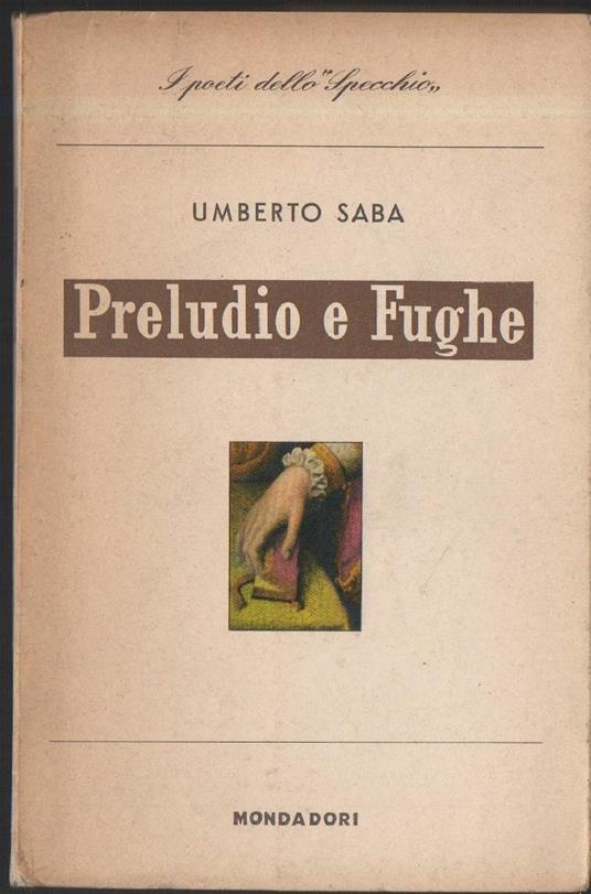Preludio e Fughe  - Umberto Saba - copertina