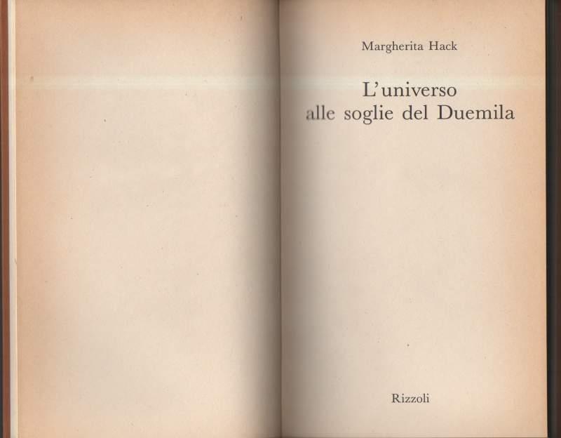 L' universo Alle Soglie Del Duemila