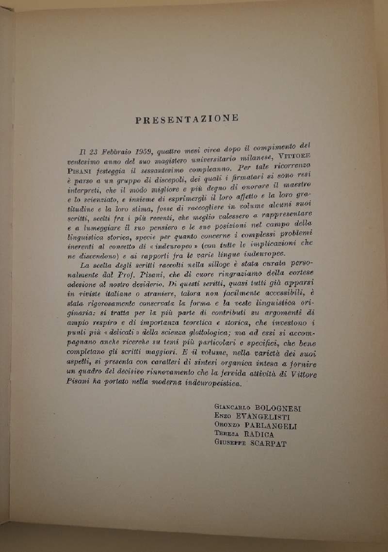 Saggi di Linguistica Storica