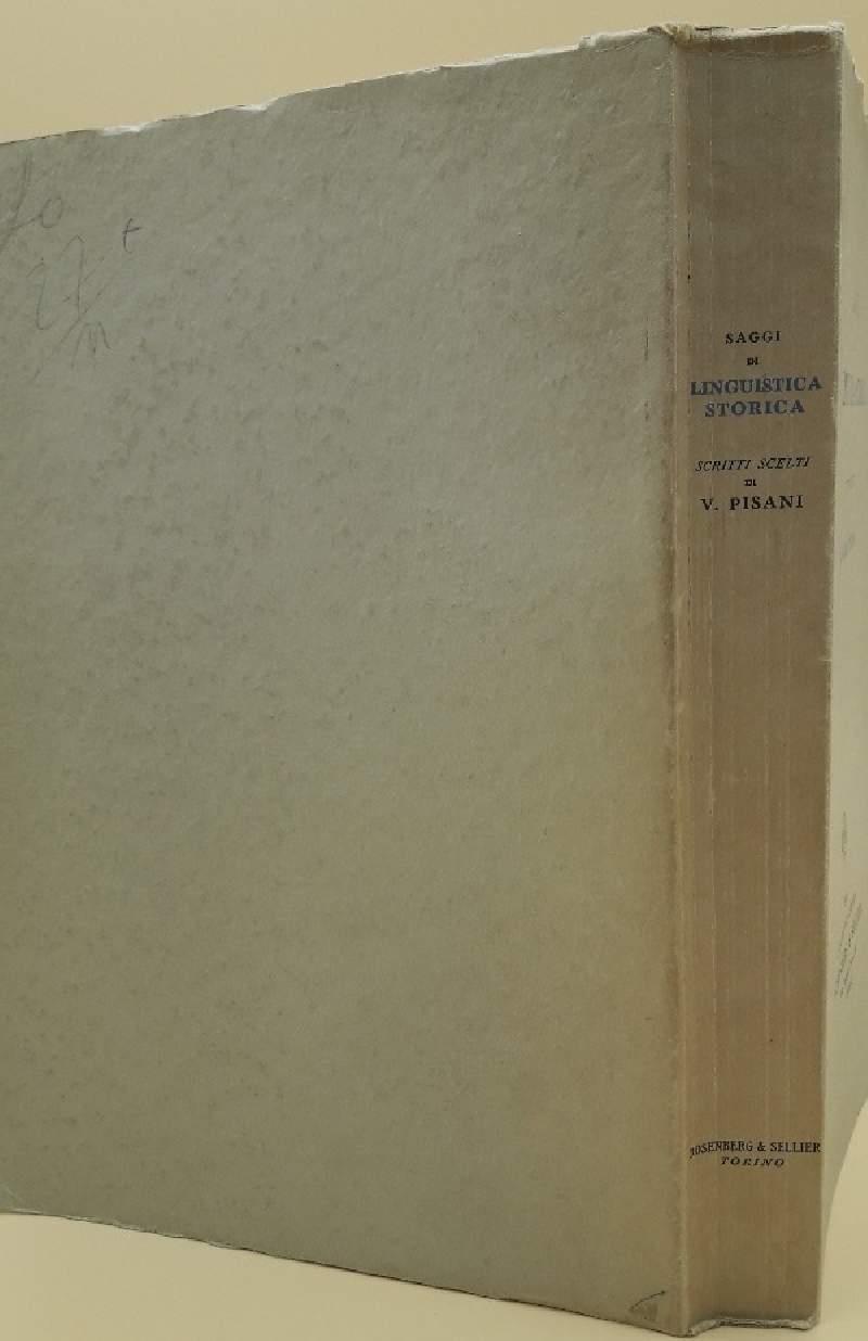 Saggi di Linguistica Storica