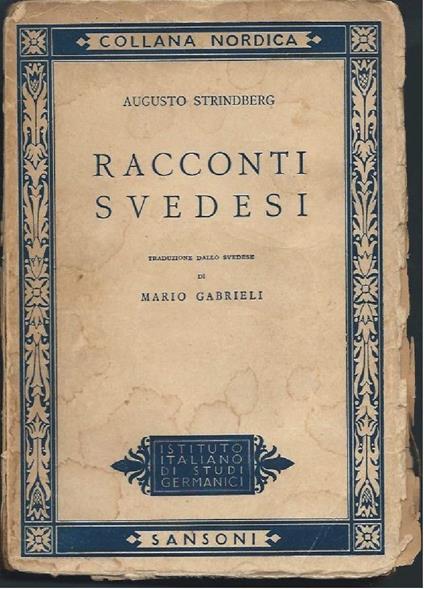 Racconti Svedesi - August Strindberg - copertina