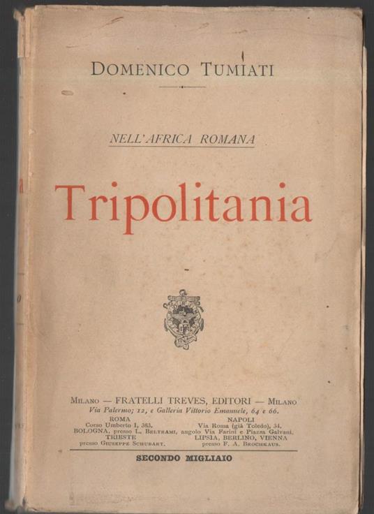 Tripolitania  - Domenico Tumiati - copertina