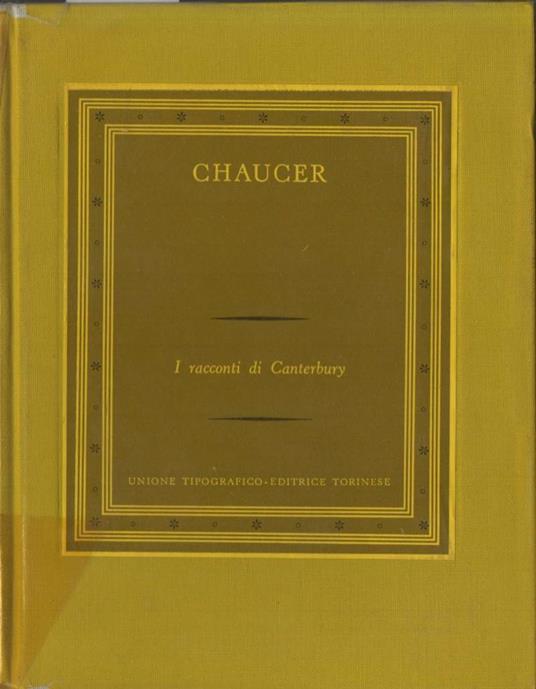 I Racconti di Canterbury  - Geoffrey Chaucer - copertina
