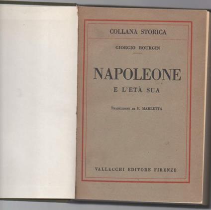 Napoleone e L'età Sua  - copertina