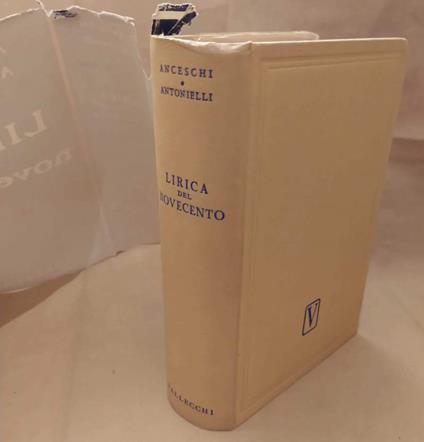 Lirica Del Novecento Antologia di Poesia Italiana  - Sergio Antonielli - copertina