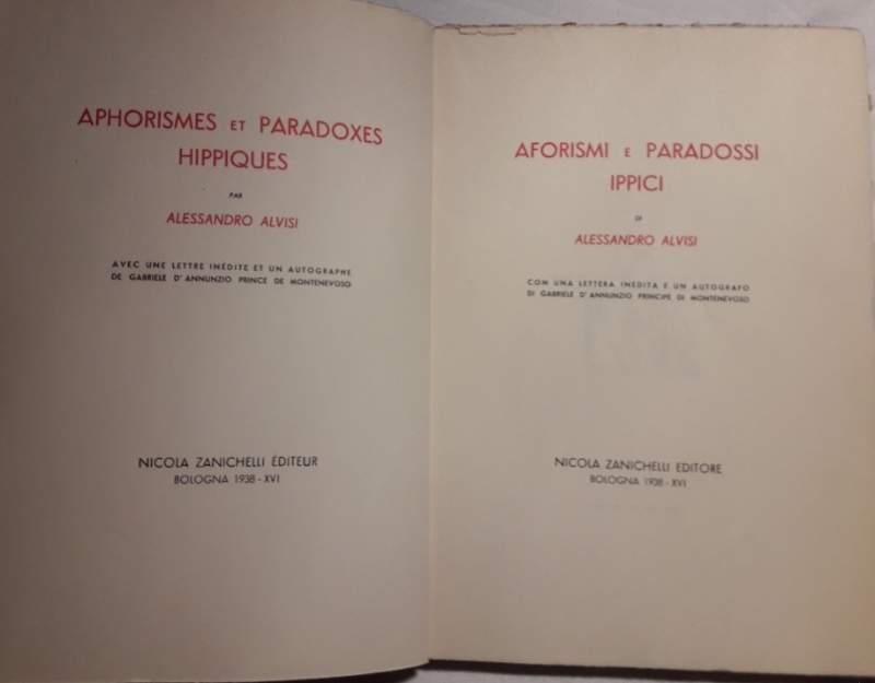 Aforismi e Paradossi Ippici