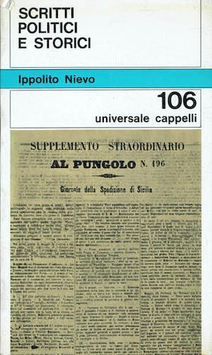 Scritti politici e storici - Ippolito Nievo - copertina