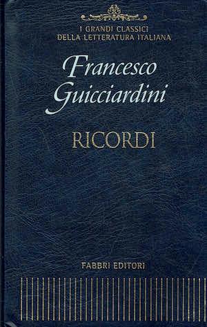 Ricordi - Francesco Guicciardini - copertina