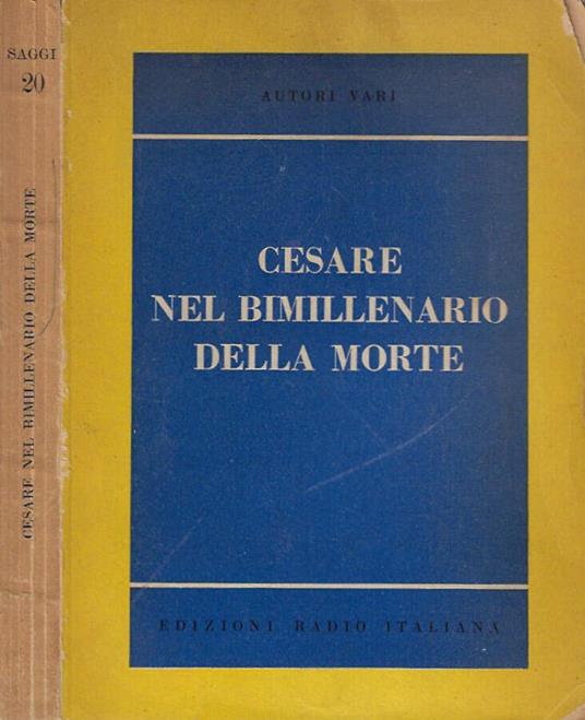 Cesare nel bimillenario della morte - copertina