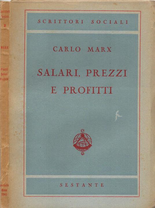 Salari, prezzi e profitti - Karl Marx - copertina