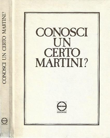 Conosci un certo Martini? - copertina