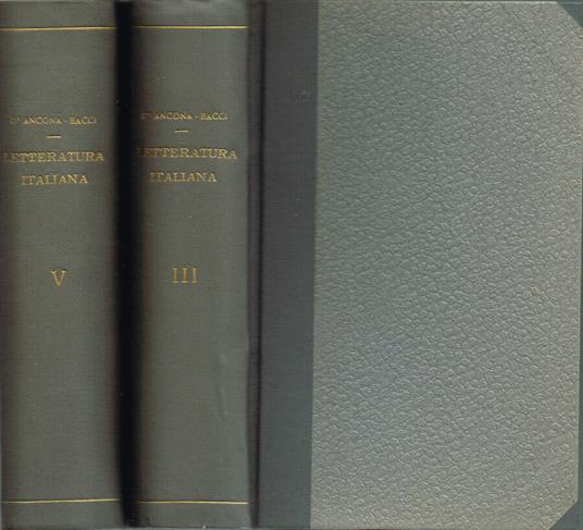Manuale della Letteratura Italiana - copertina