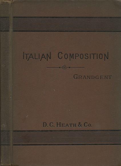 Italian Composition - C. H. Grandgent - copertina