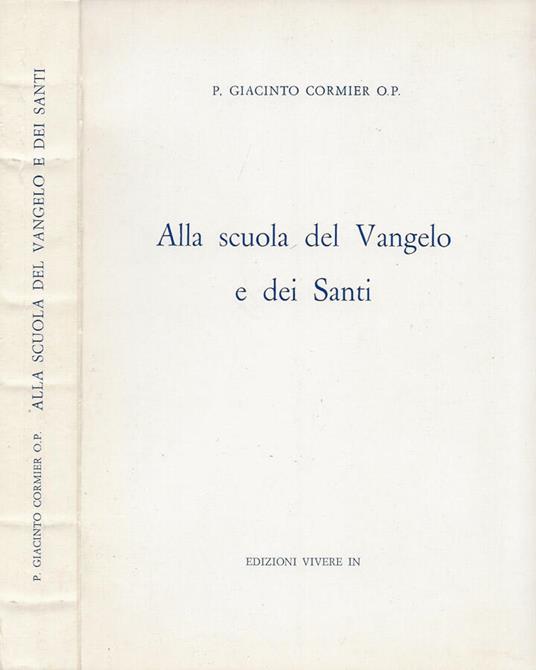 Alla scuola del Vangelo e dei Santi - copertina