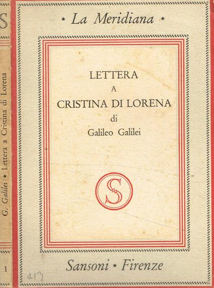 Lettera a Cristina di Lorena - Galileo Galilei - copertina