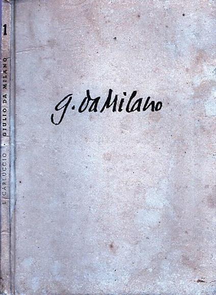 Giulio da Milano - Luigi Carluccio - copertina