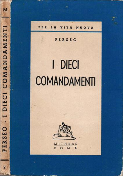 I dieci comandamenti - Perseo - copertina