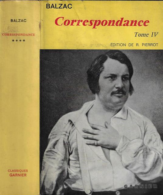 Correspondance Tome IV (1840-Avril 1845) - Honoré de Balzac - copertina