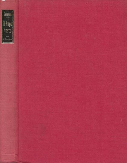 Il Papa tosto - Fabrizio Sarazani - copertina