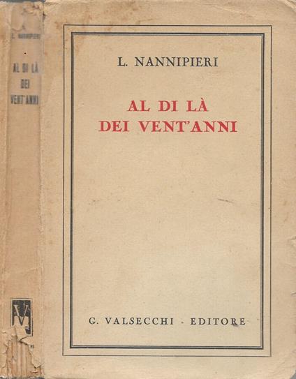 Al di là dei vent'anni - Luigi Nannipieri - copertina