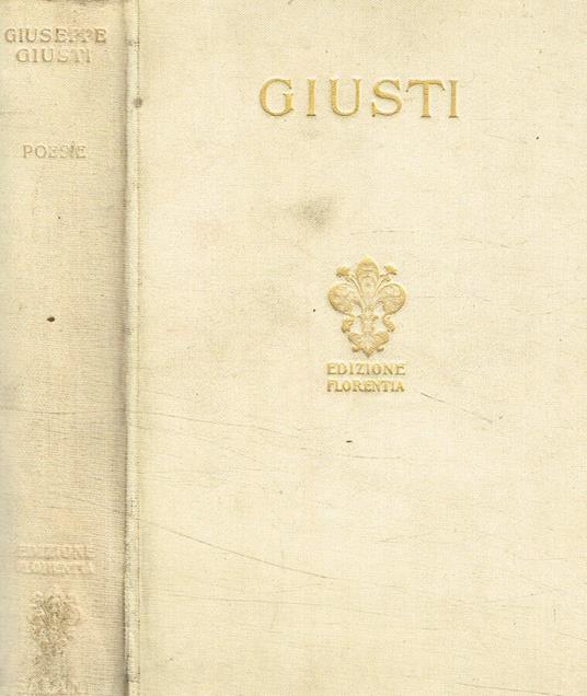Poesie - Giuseppe Giusti - copertina
