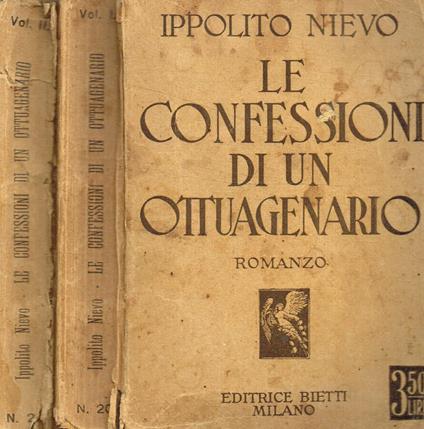 Le confessioni di un ottuagenario 2voll - Ippolito Nievo - copertina