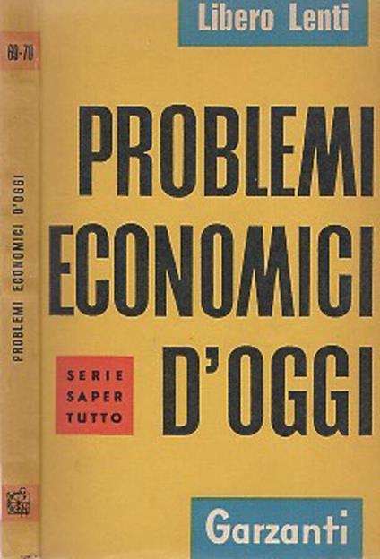 Problemi economici d'oggi - Libero Lenti - copertina
