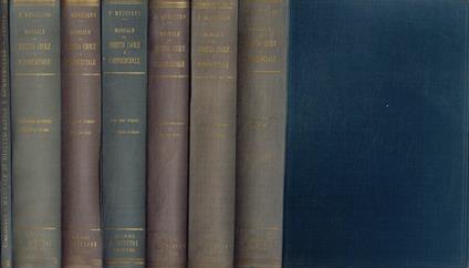 Manuale di diritto civile e commerciale (codici e norme complementari). Vol.I, II/1 II/2, III/1 III/2, V. Indice-appendice al vol.III/2 - Francesco Messineo - copertina