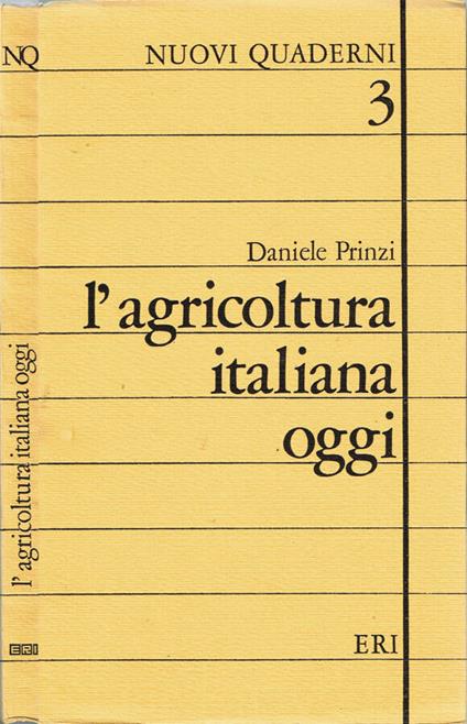 L' agricoltura italiana oggi - Daniele Prinzi - copertina