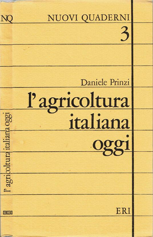 L' agricoltura italiana oggi - Daniele Prinzi - copertina