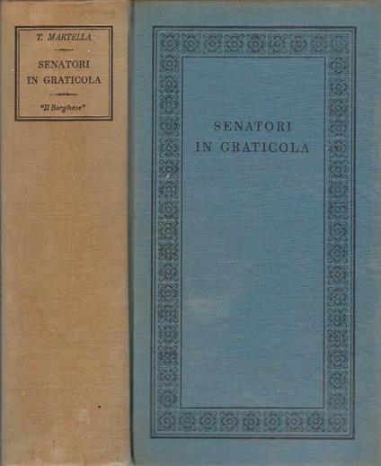 Senatori in graticola - copertina