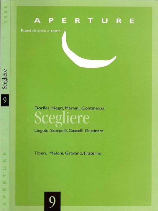 Scegliere - copertina