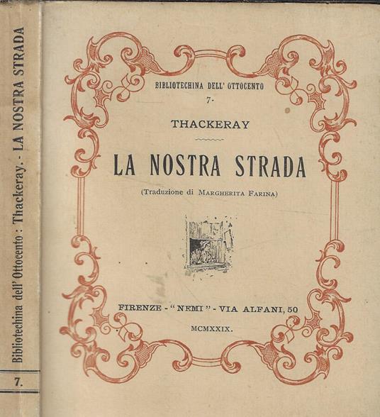 La nostra strada - William M. Thackeray - copertina