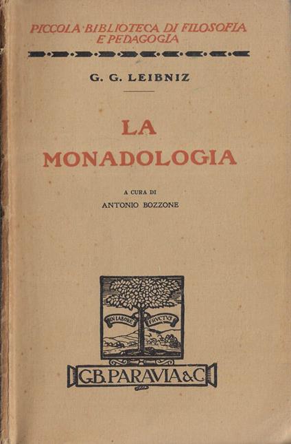 La monadologia - copertina