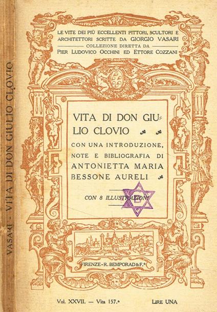 Vita di Don Giulio Clovio - Giorgio Vasari - copertina
