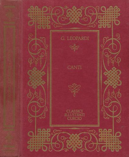 Canti - Giacomo Leopardi - copertina